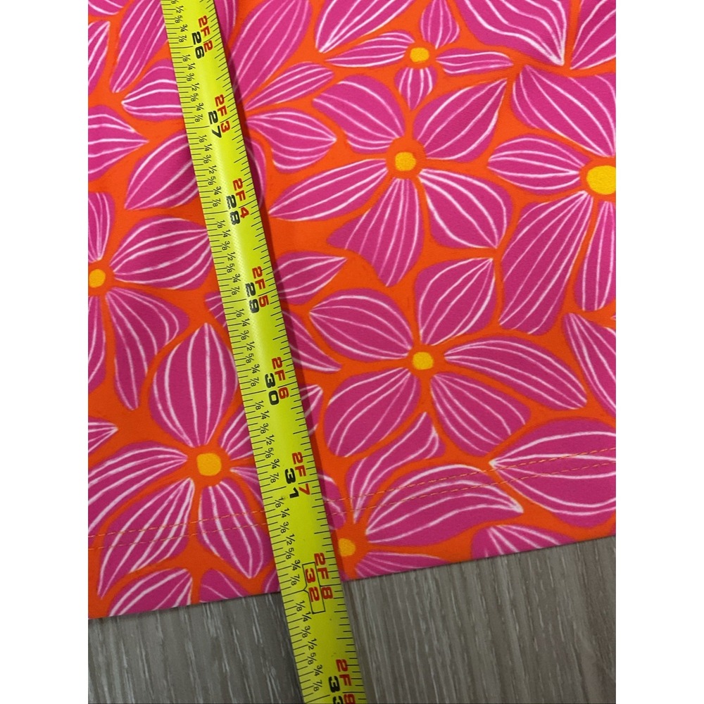 NEW Katherine Way UPF 50 Pink Orange Floral Polo Resort Stretch Dress XXS USA - Picture 14 of 15